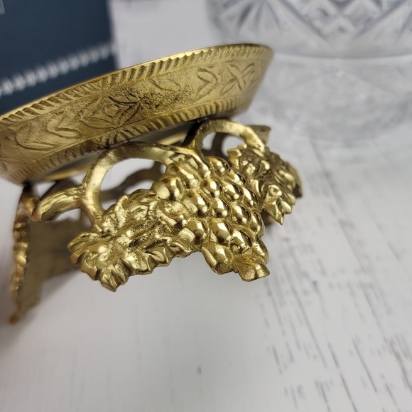 Vtg Crystal Candleholder With Metal Stand - Picture 13 of 16